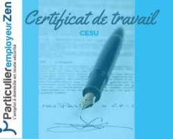 Certificat De Travail CESU